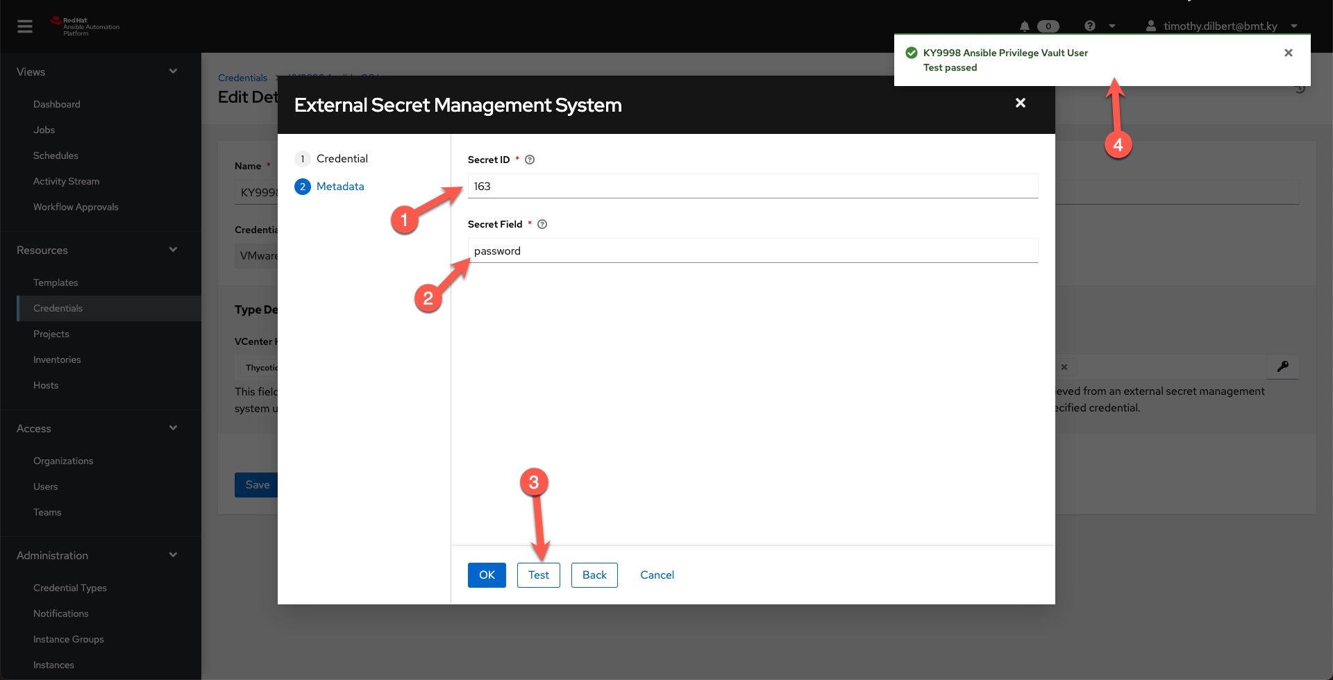 External Secret Management System Wizard